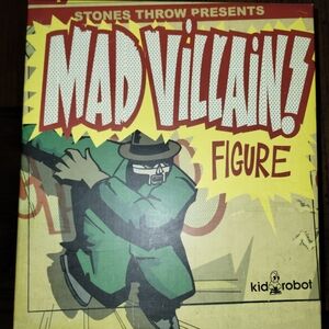 Kidrobot Stones Throw Madvillain Green MF Doom Toy Figure Collectible New In Box